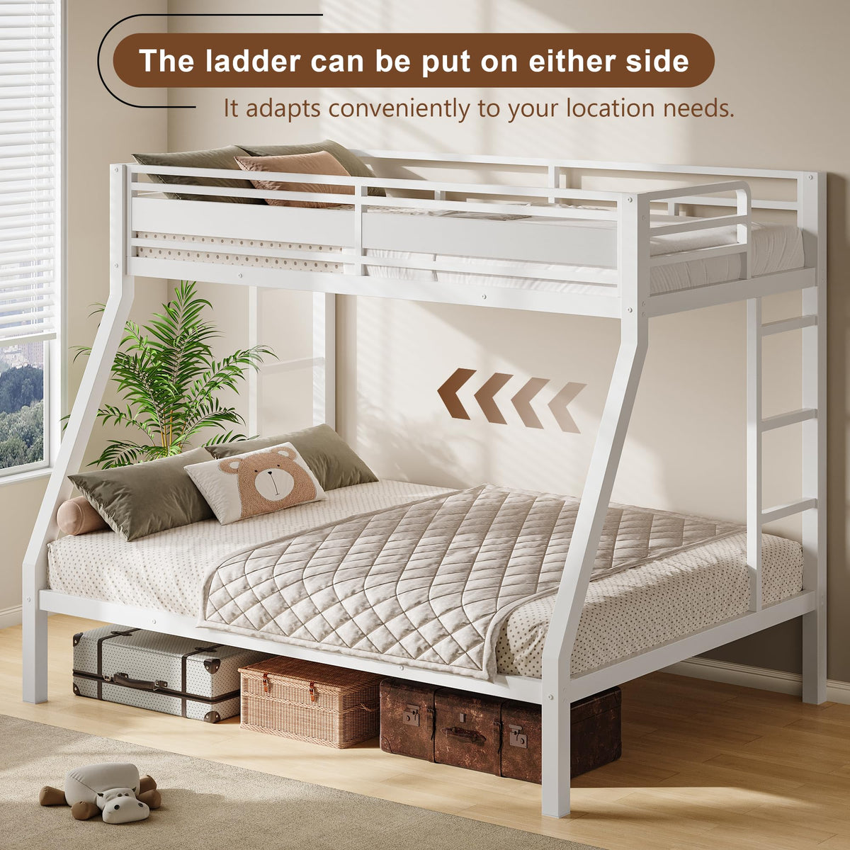 Twin Over Full Metal Bunk Bed