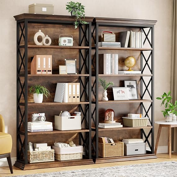 5-Shelf Industrial Bookcase