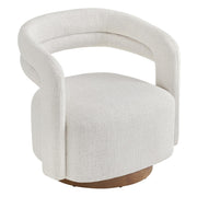 Cream Swivel Accent Chairs, Set of 2