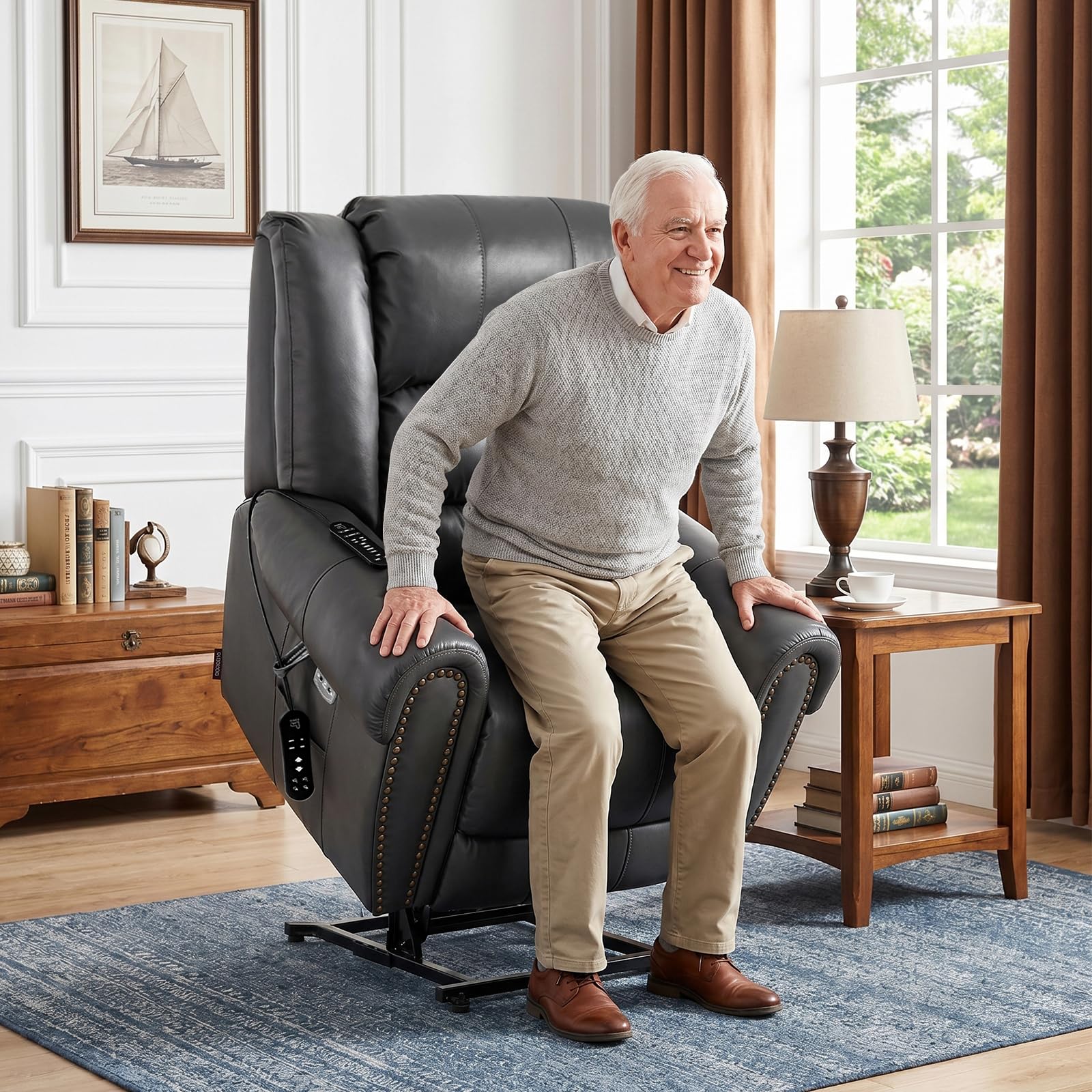 Power Lift Recliner Chair with Heat & Massage