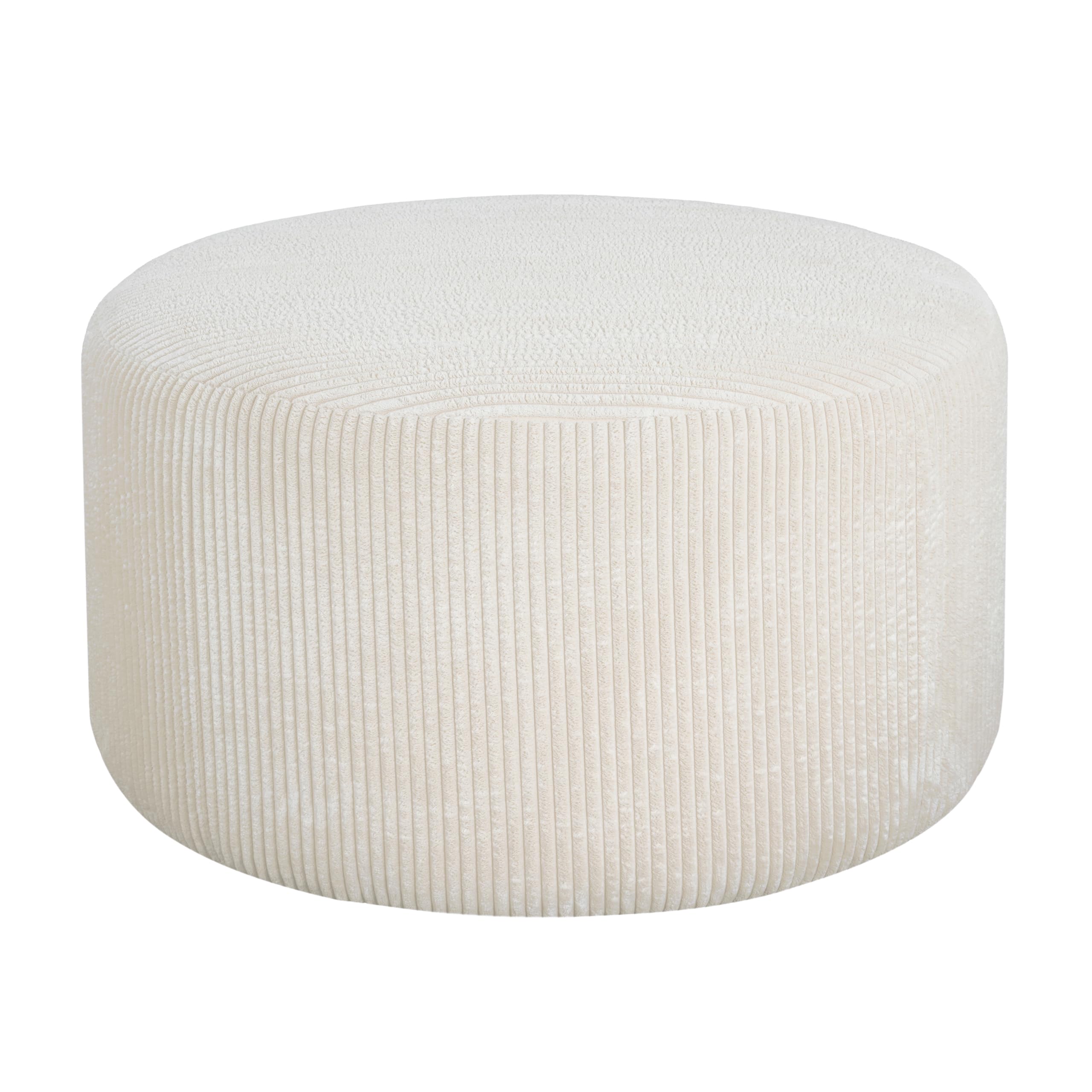 Round Upholstered Ottoman
