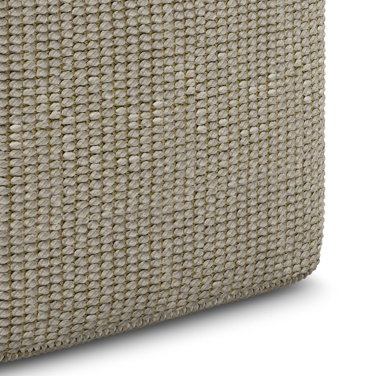 Square Woven Pouf
