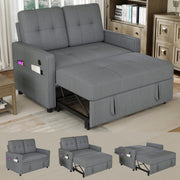 Convertible Sleeper Loveseat Sofa with Adjustable Backrest