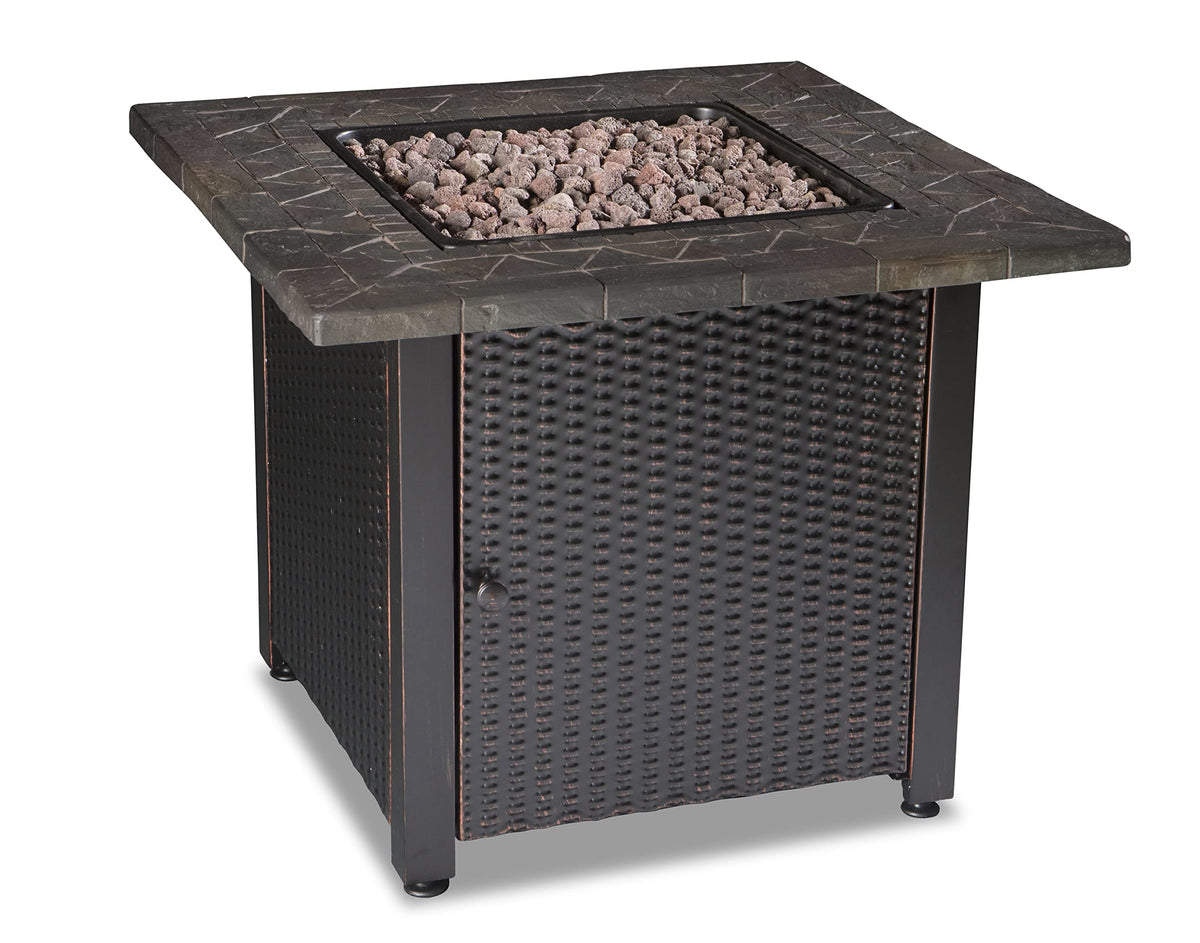 Square Propane Fire Pit Table
