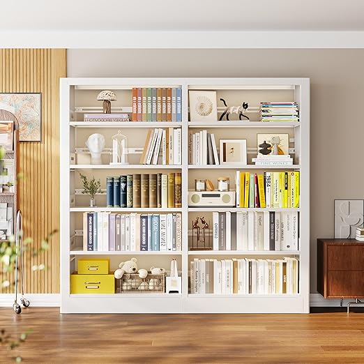 5-Tier Heavy Duty Metal Bookshelf