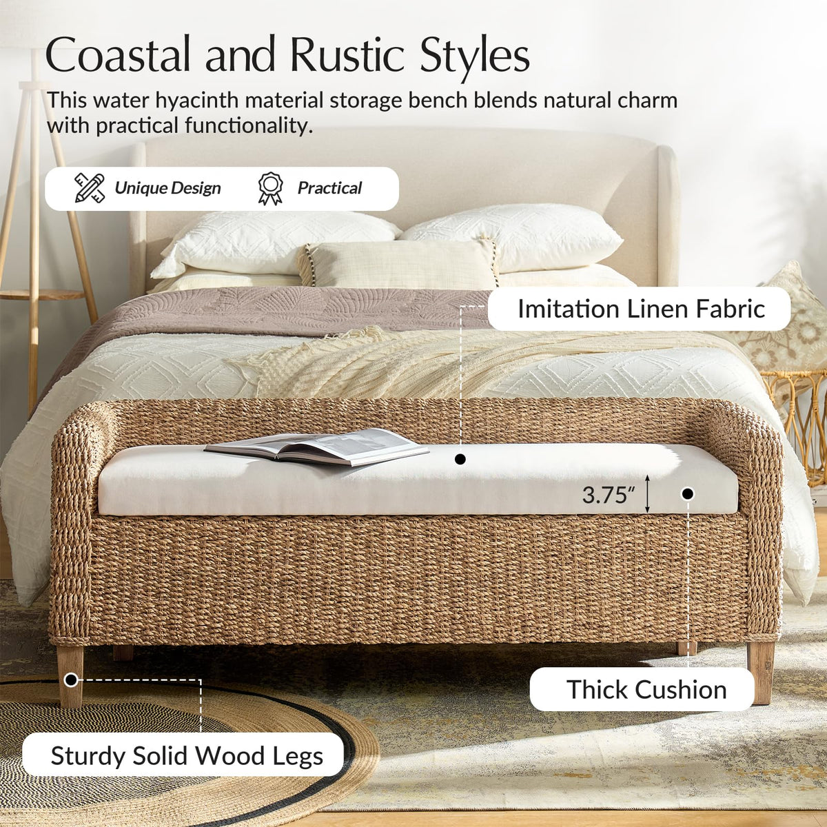 Woven Storage Bench