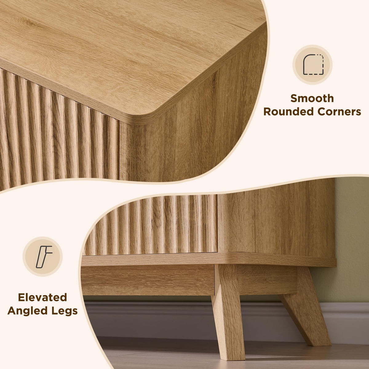 Fluted TV Stand