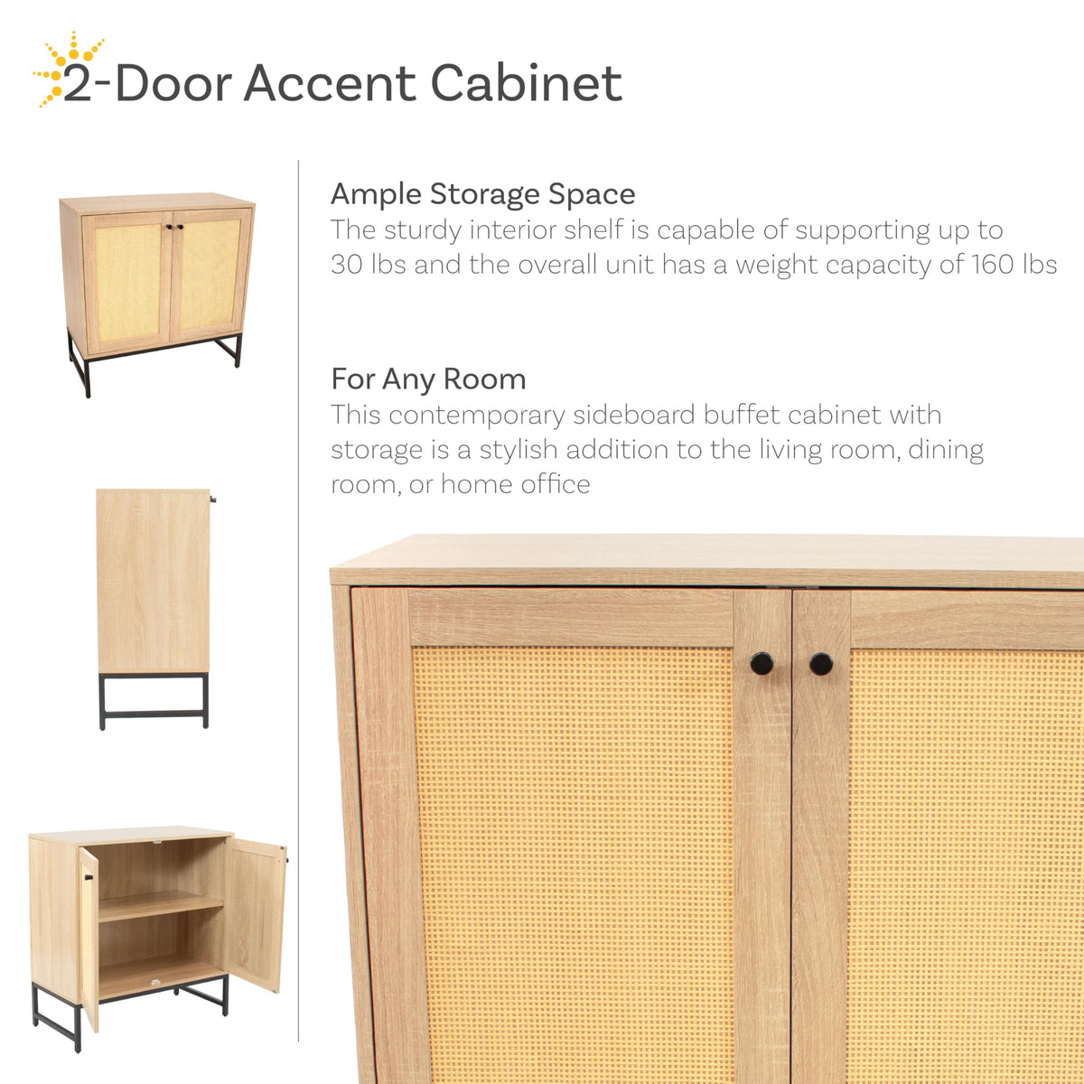 Rattan-Look Storage Cabinet