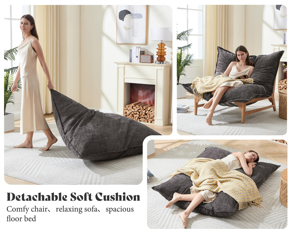 Oversized Convertible Lounge Chair