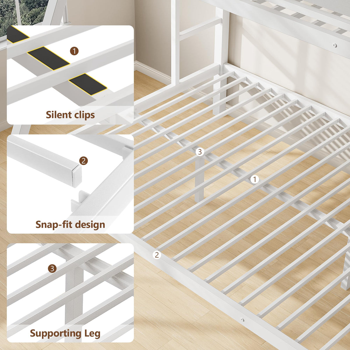 Twin Over Full Metal Bunk Bed