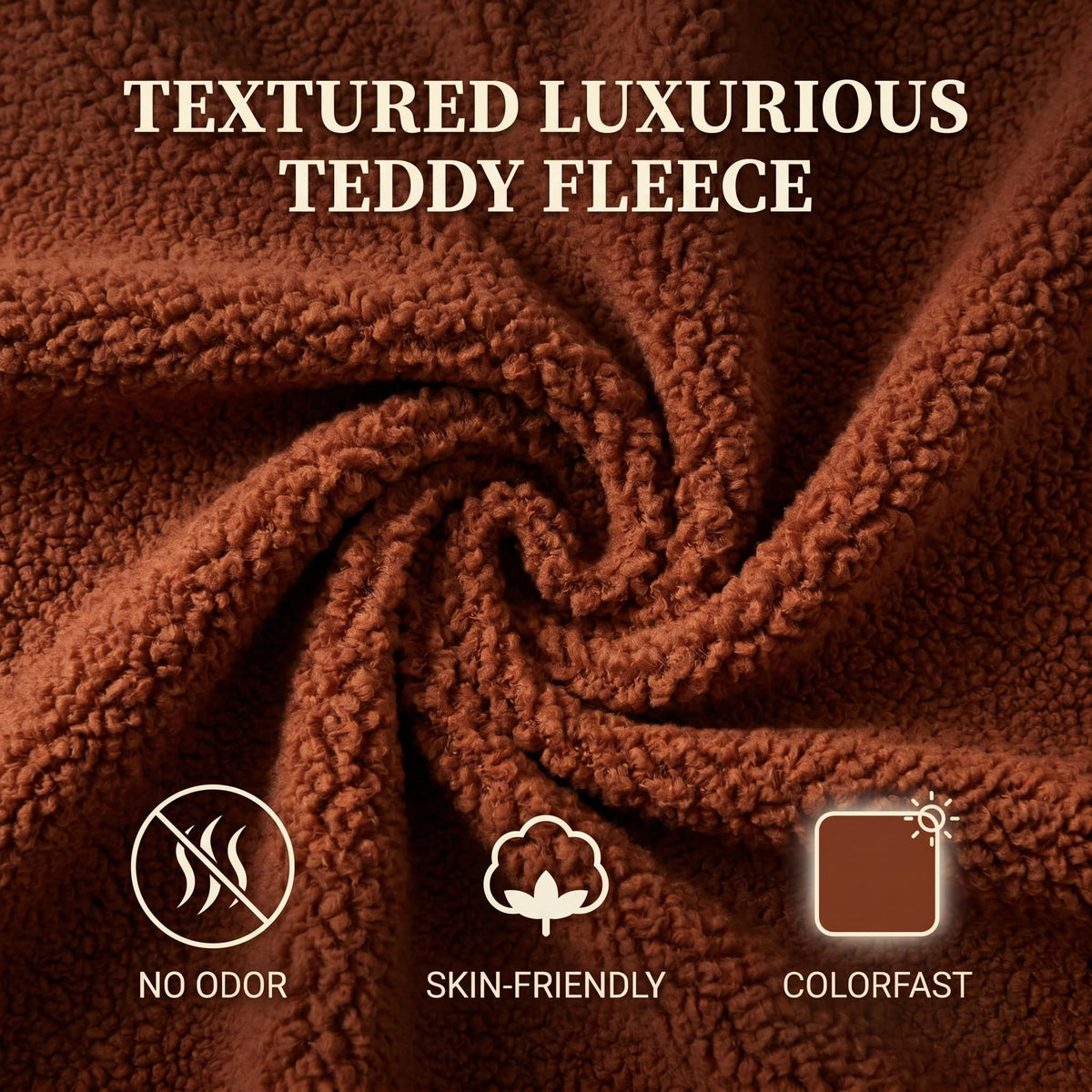Curved Teddy Fleece Loveseat