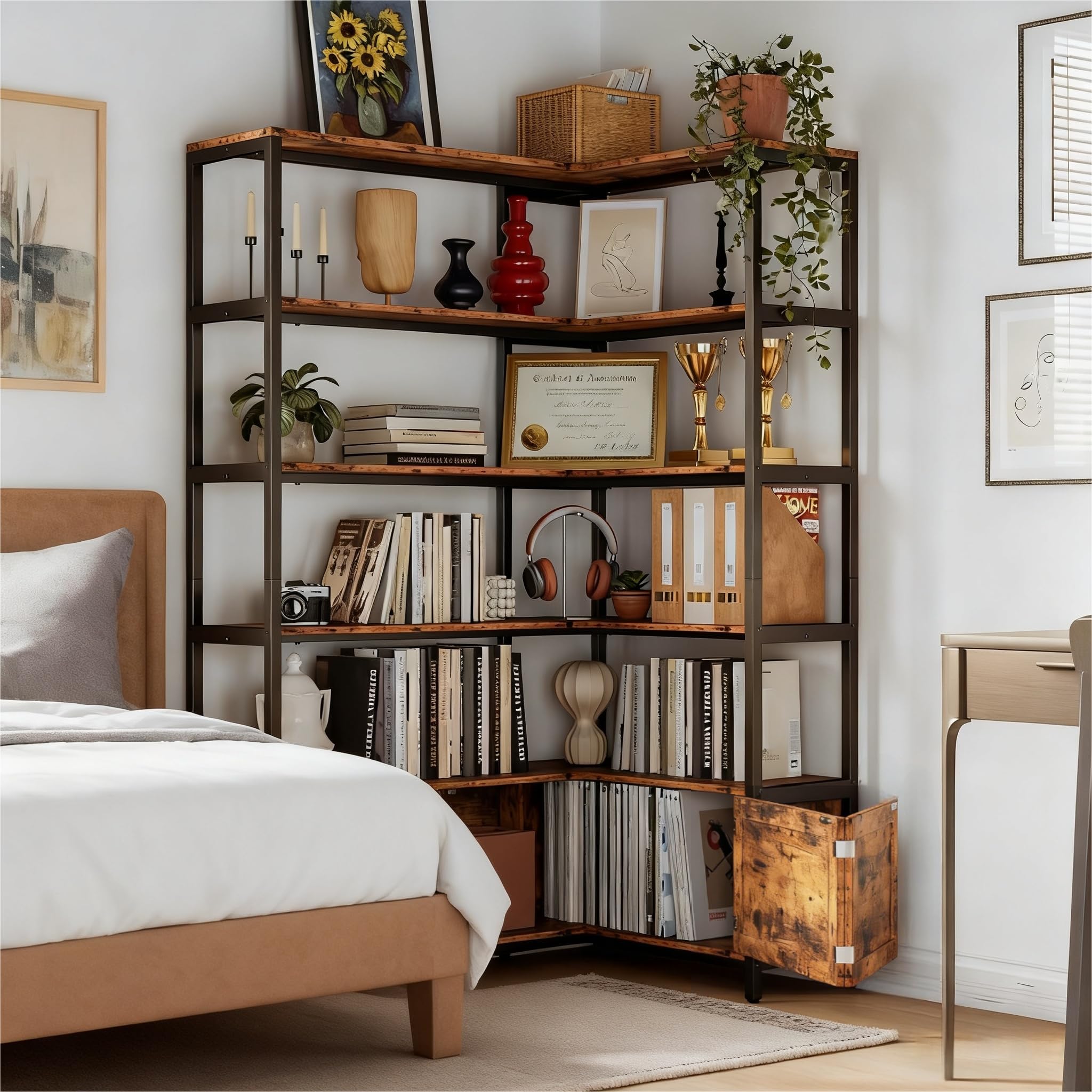 Farmhouse Twin Daybed with Pop-Up Trundle & Barn Door Storage
