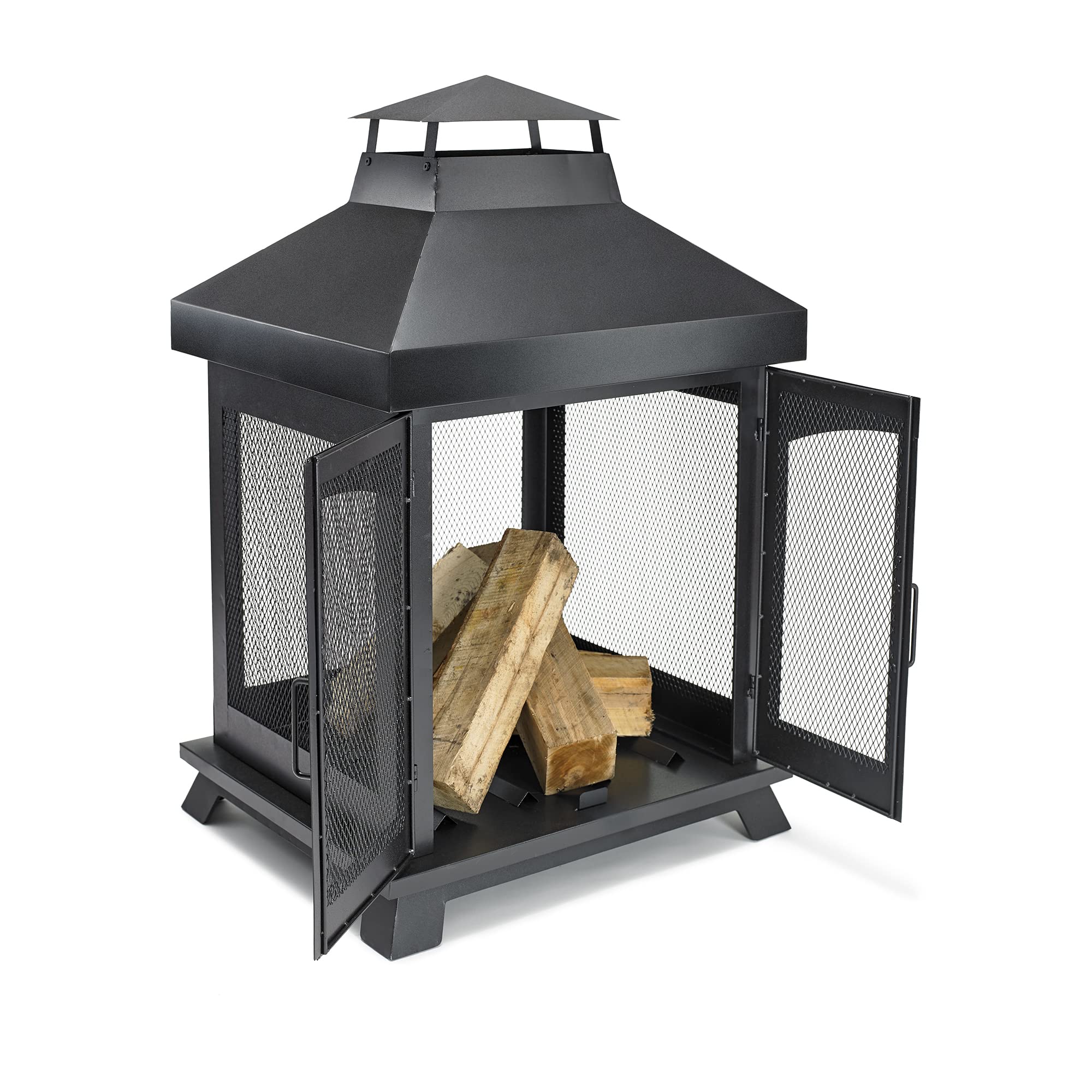 Wood Burning Outdoor Fireplace
