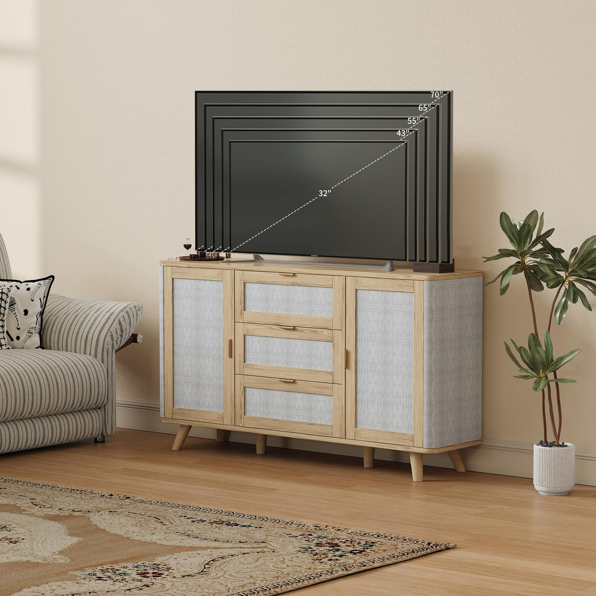 Farmhouse Sideboard with Drawers
