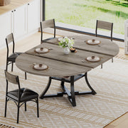 Expandable Round Dining Table Set for 4–8