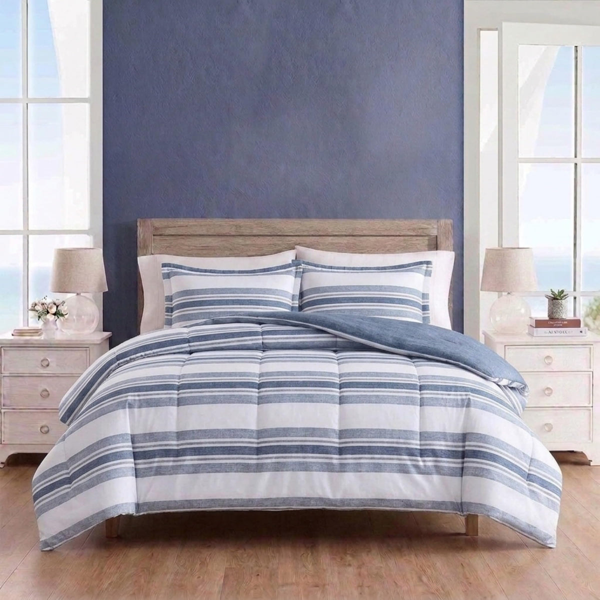 Reversible Cotton Comforter Set