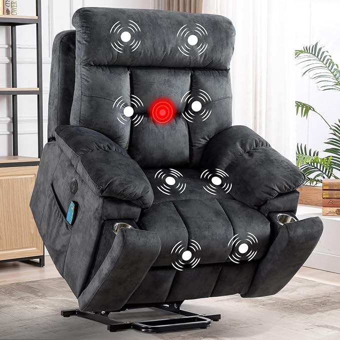 Power Lift Recliner Chair with Massage & Heat