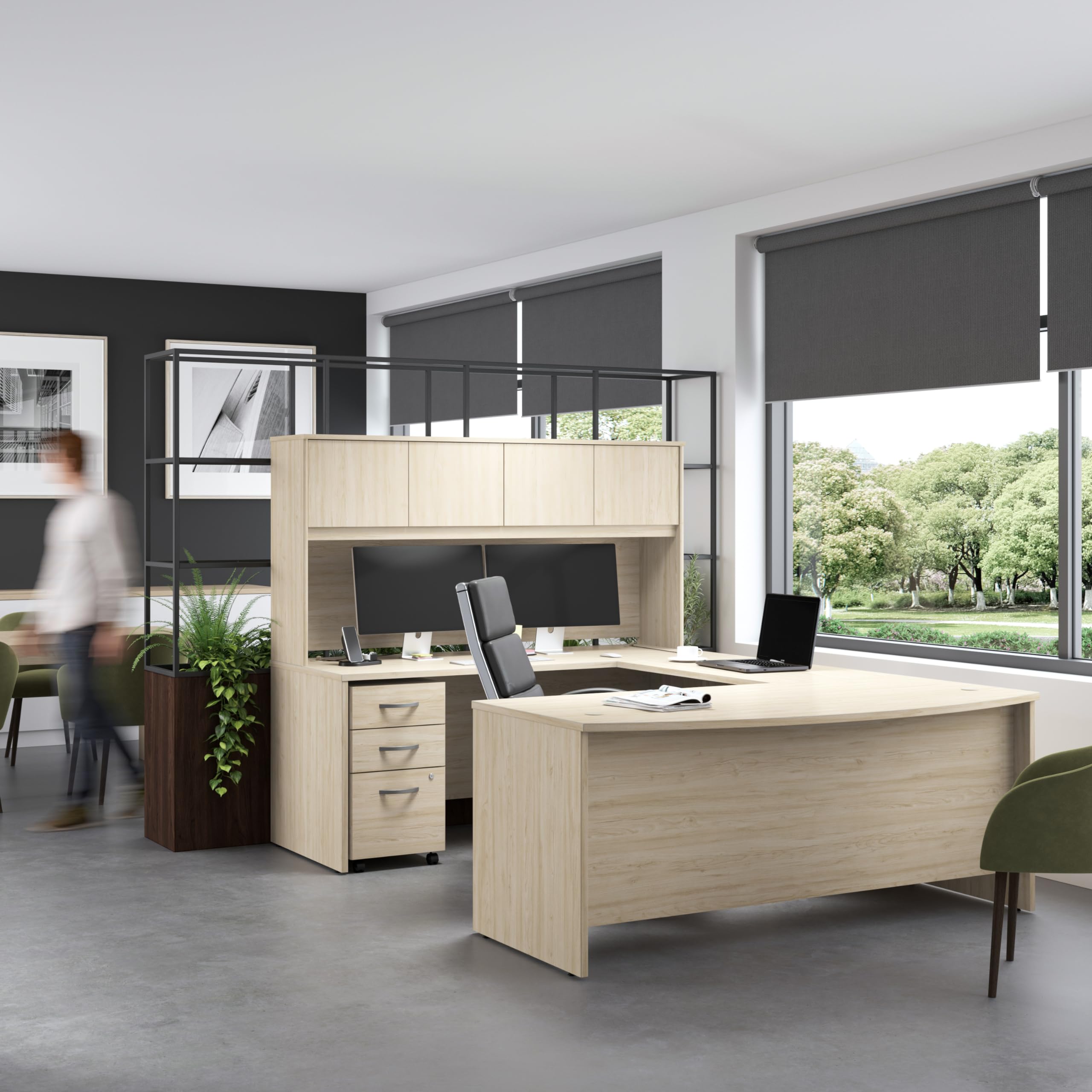 72W Desk Hutch – Black Walnut