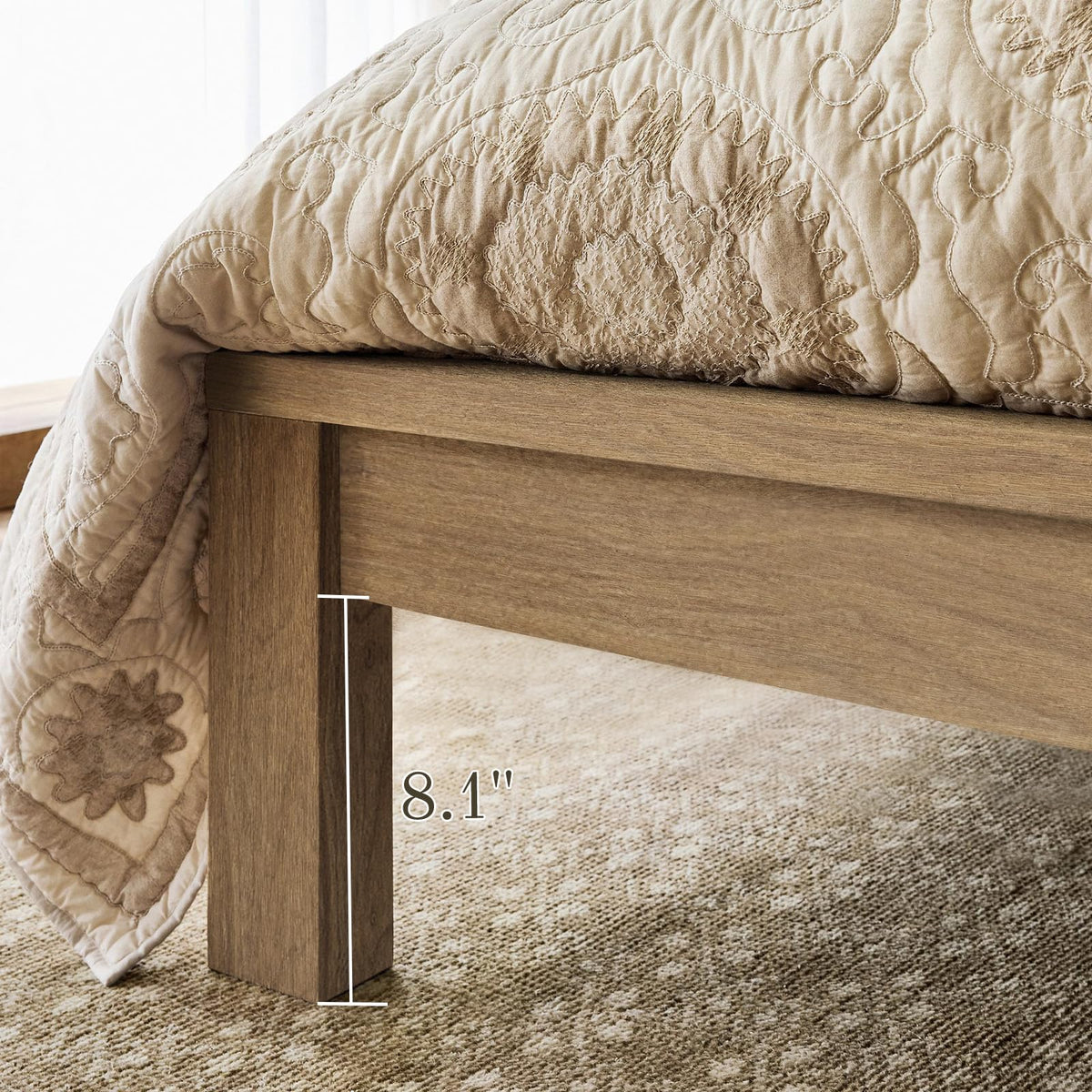 Full Boho Platform Bed Frame