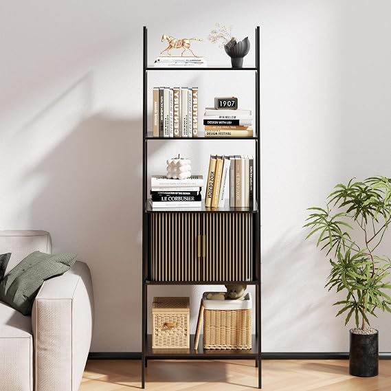 4-Tier Bookshelf with Drawer