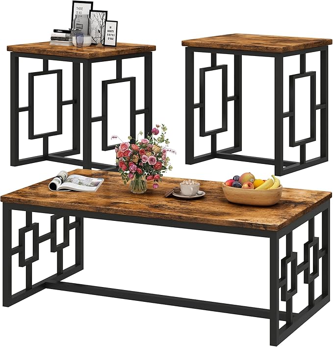 3-Piece Coffee Table & End Table Set
