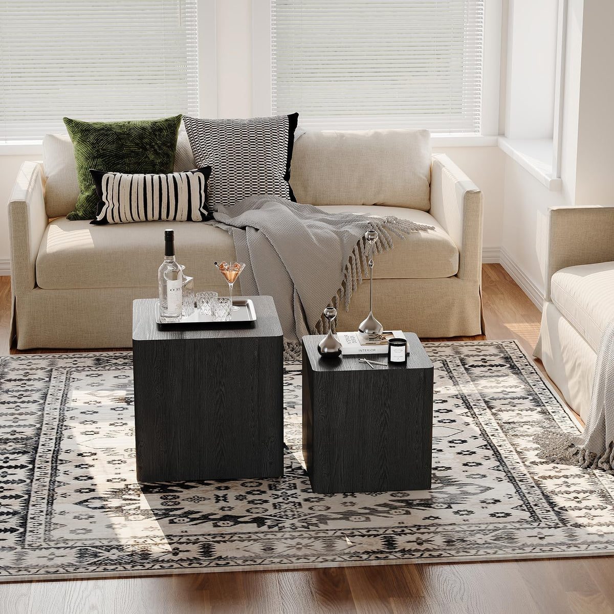 Black Nesting Coffee Tables