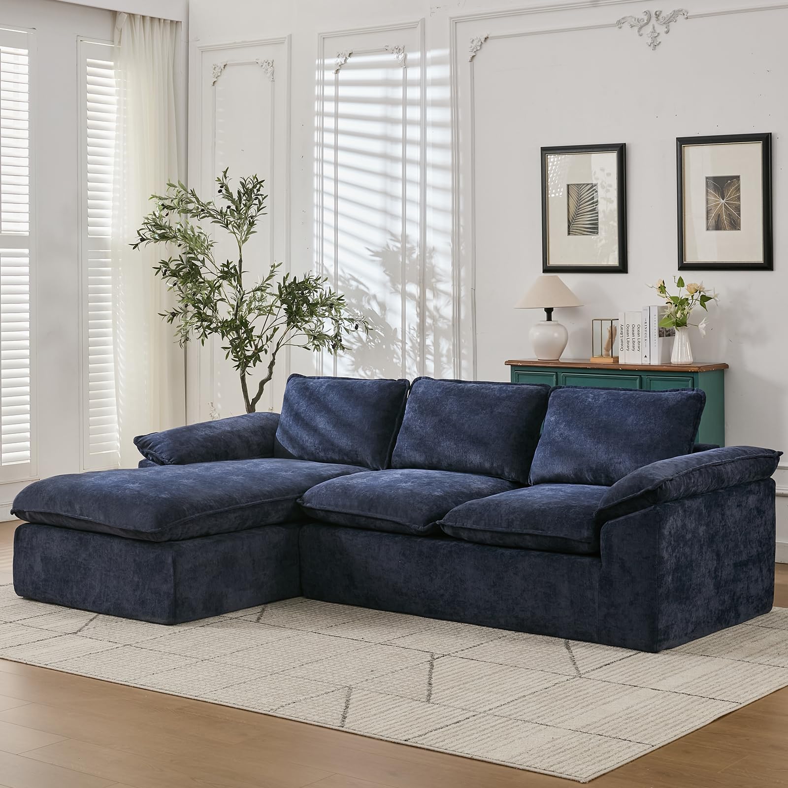 L-Shape Sectional Sofa with Oversized Chaise