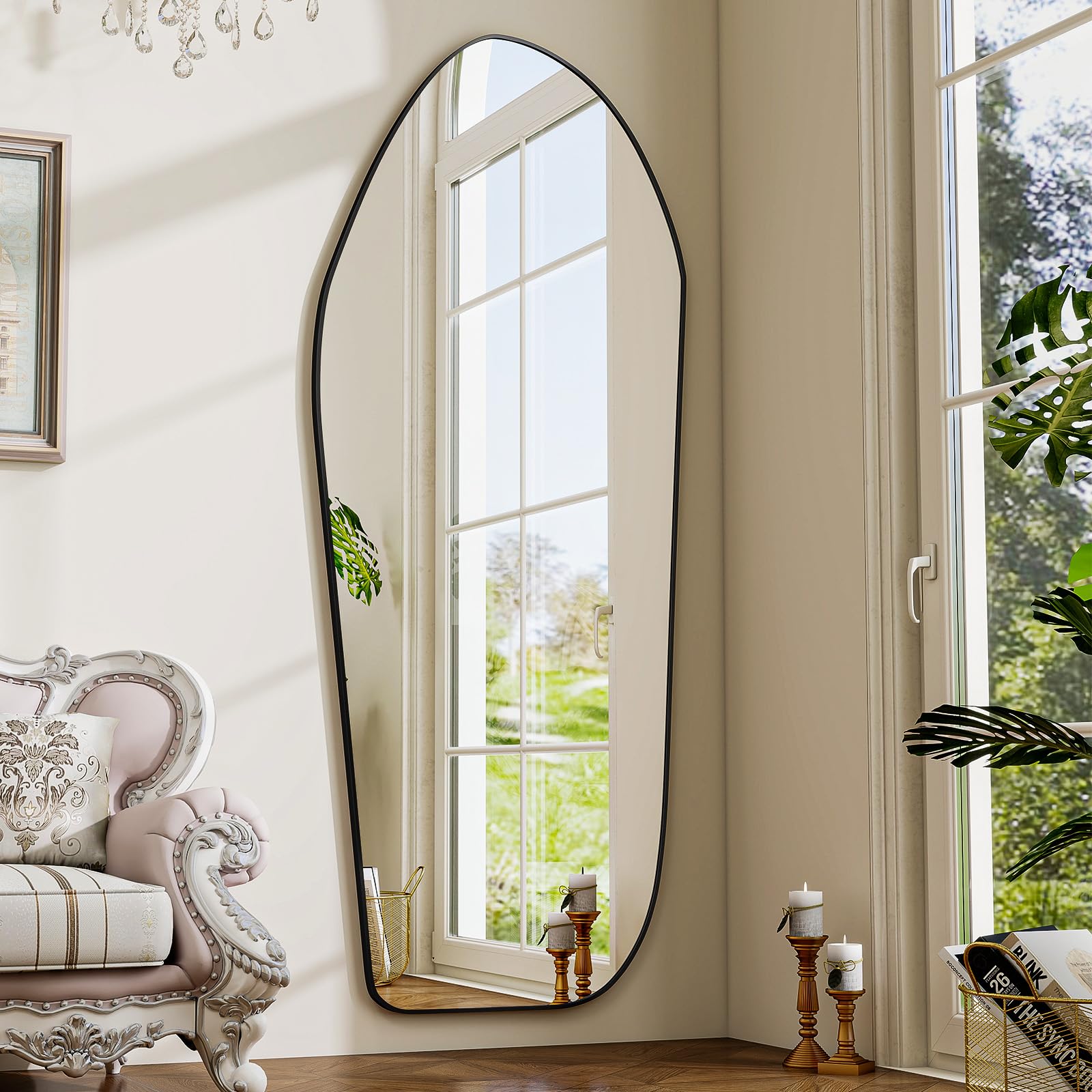 Irregular Full Length Floor Mirror