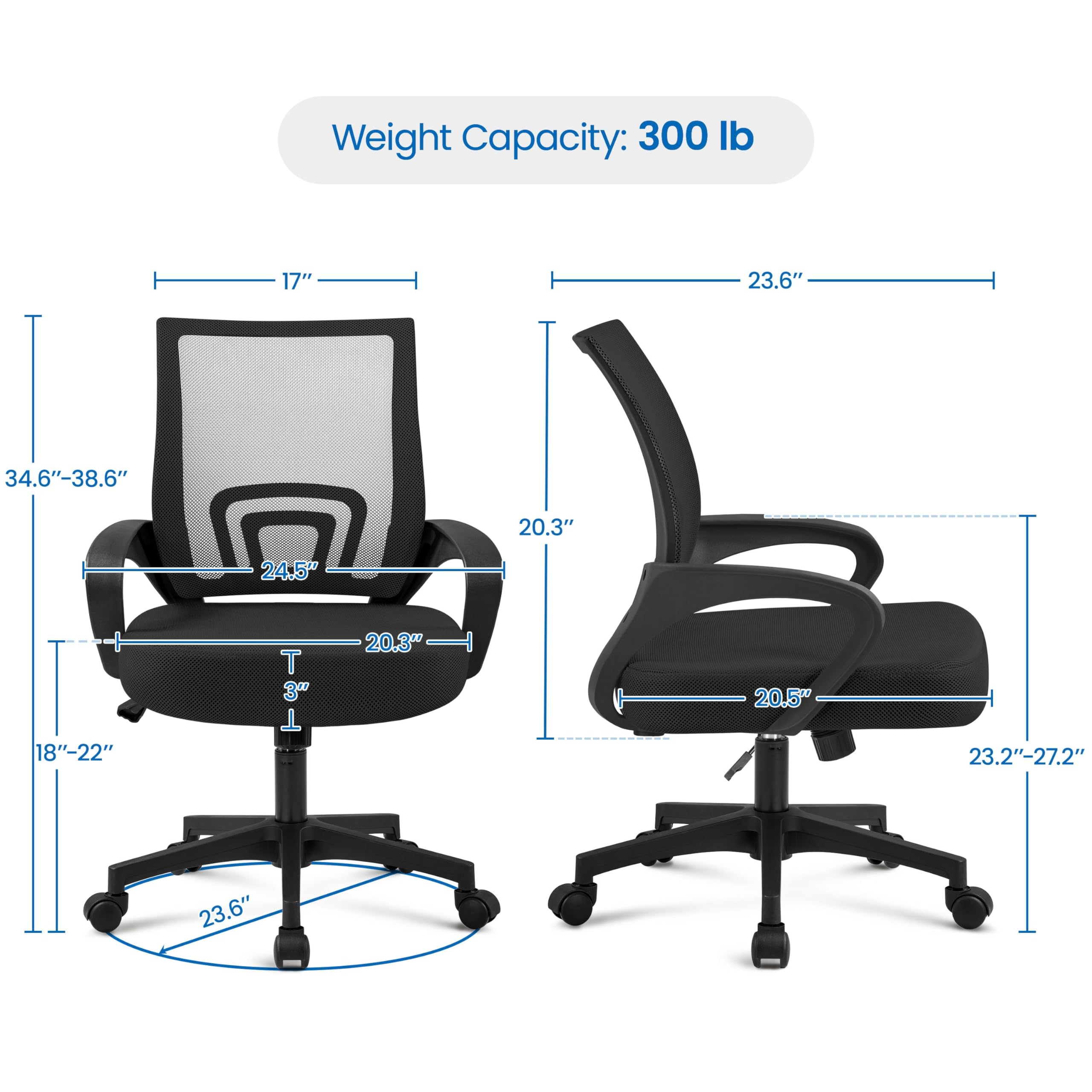 Computer Desk & Ergonomic Chair Set