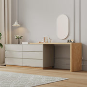 Makeup Vanity Desk with Storage & 3-Drawer Dresser