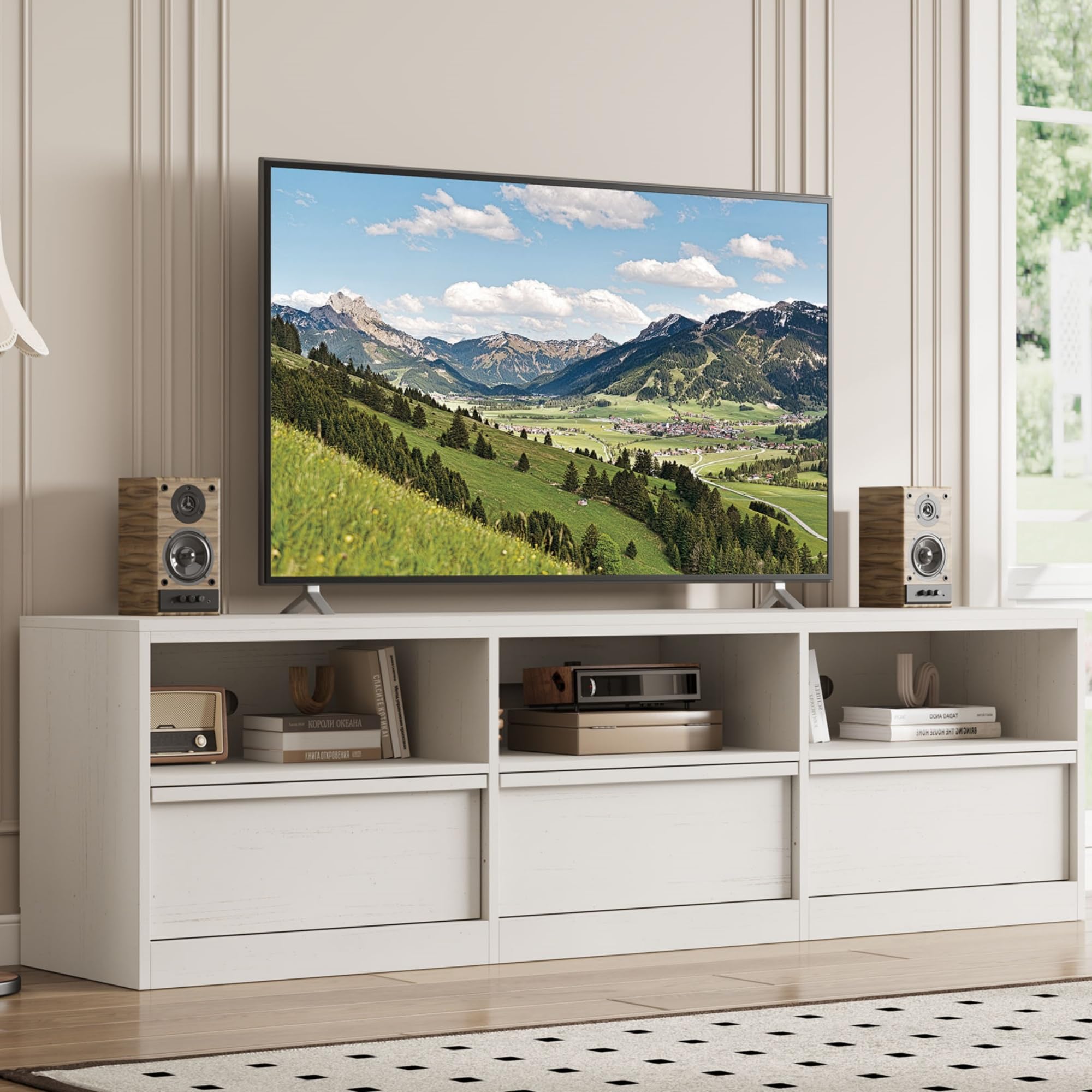 70" TV Stand – Mid-Century Modern Media Console