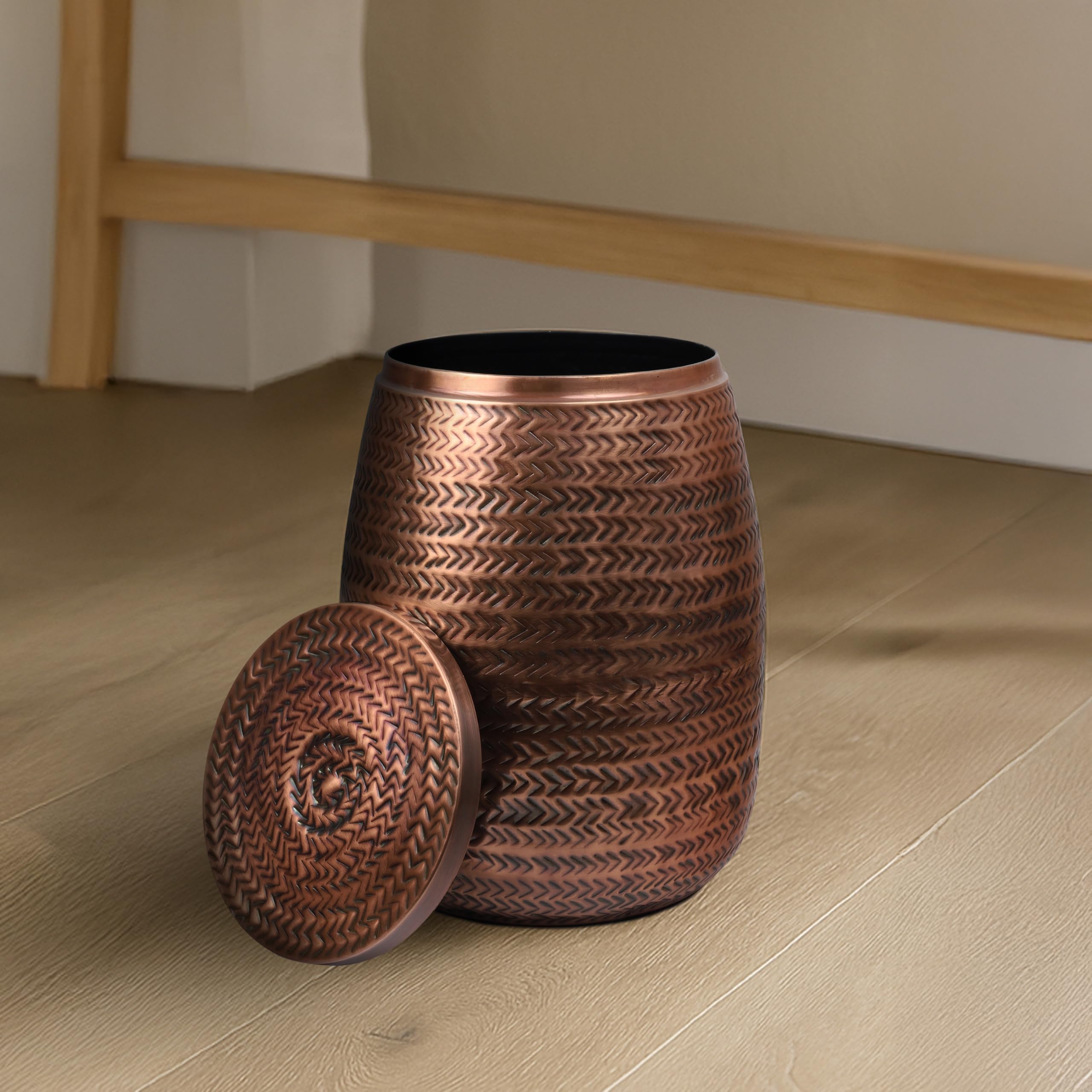 Jasper Metal Drum Storage Side Table