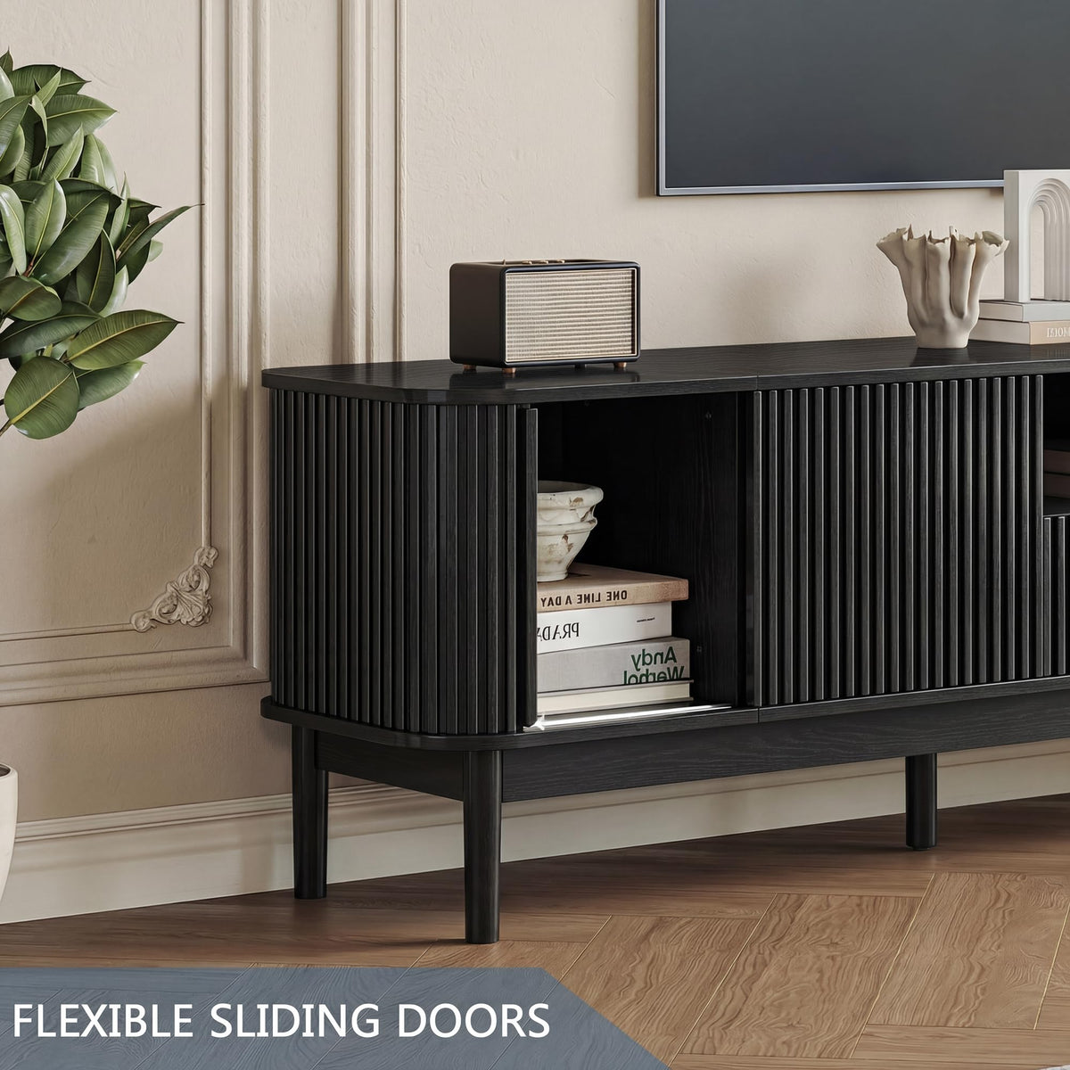 Fluted TV Stand