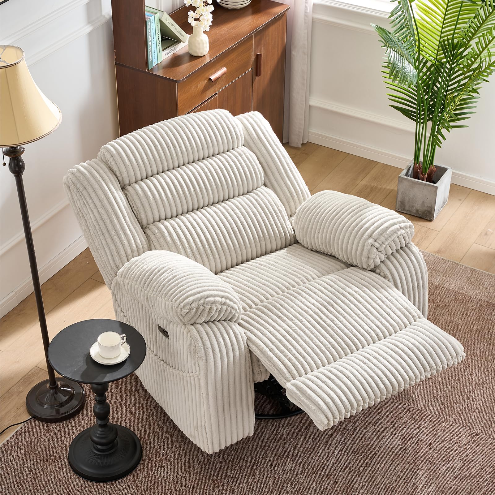 Power Swivel Rocker Recliner Chair with Massage & Heat