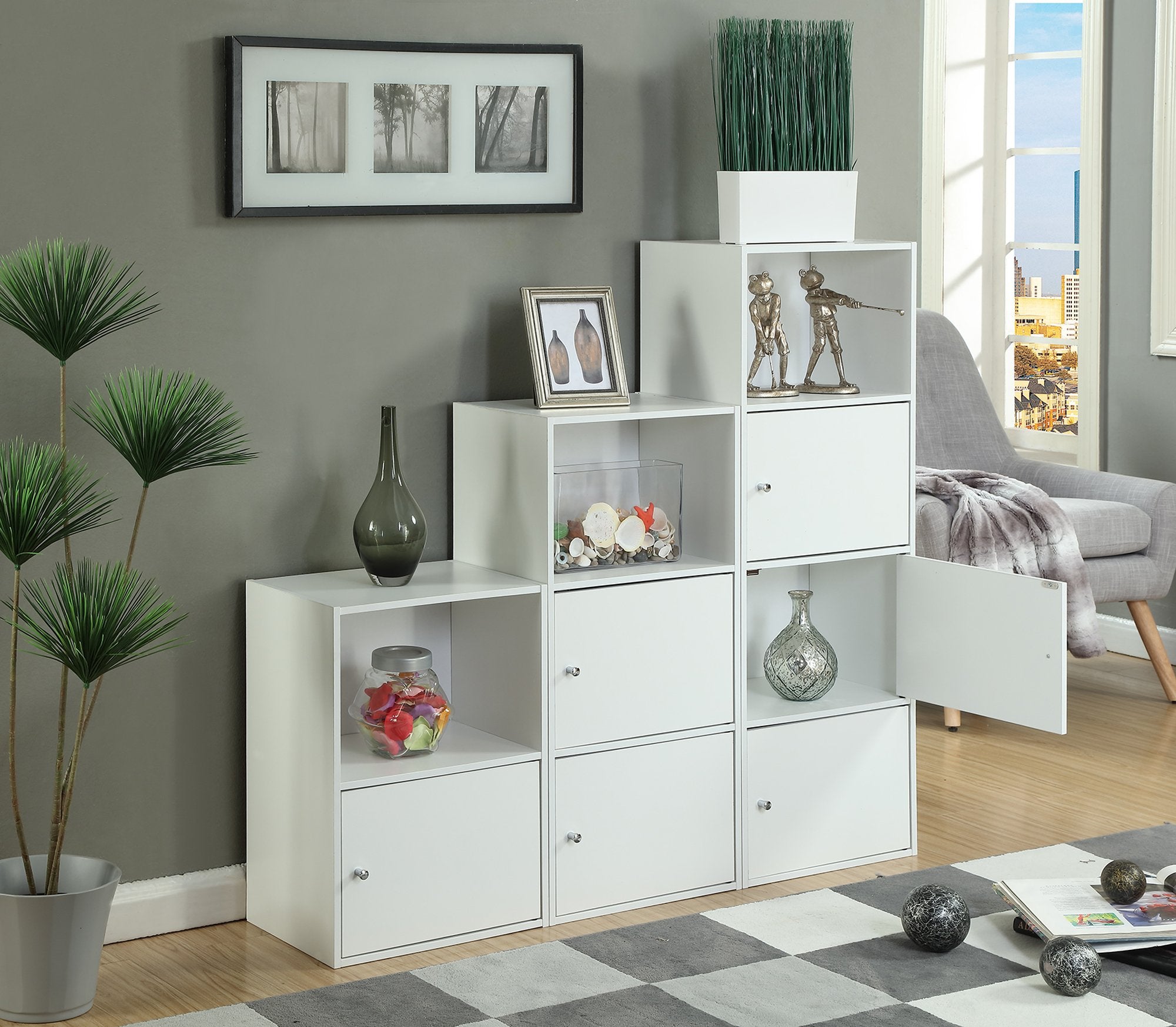 Convenience Concepts 151186W X-Tra Storage 1-Door Cabinet, White