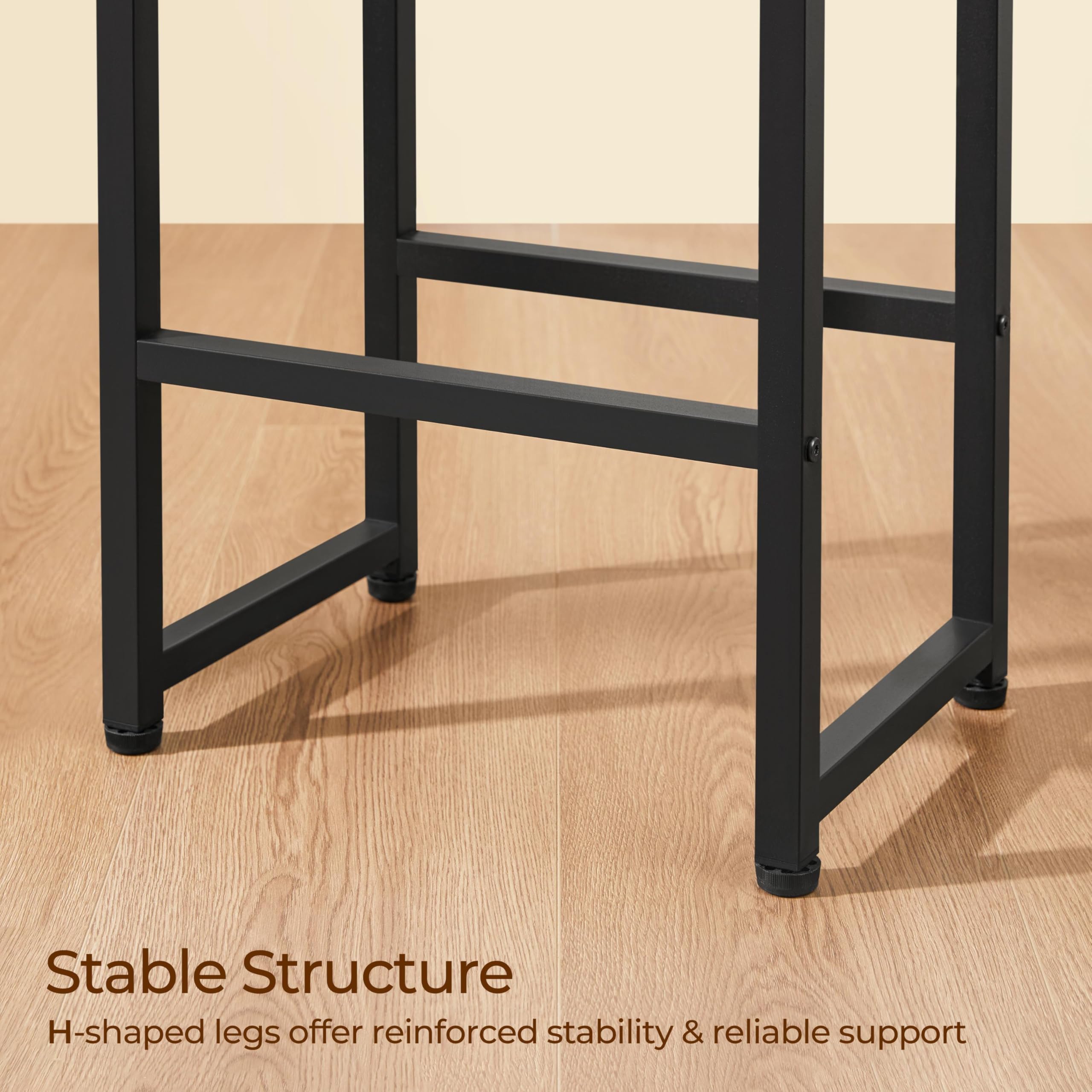 3-Piece Counter Height Dining Table Set with Bar Stools