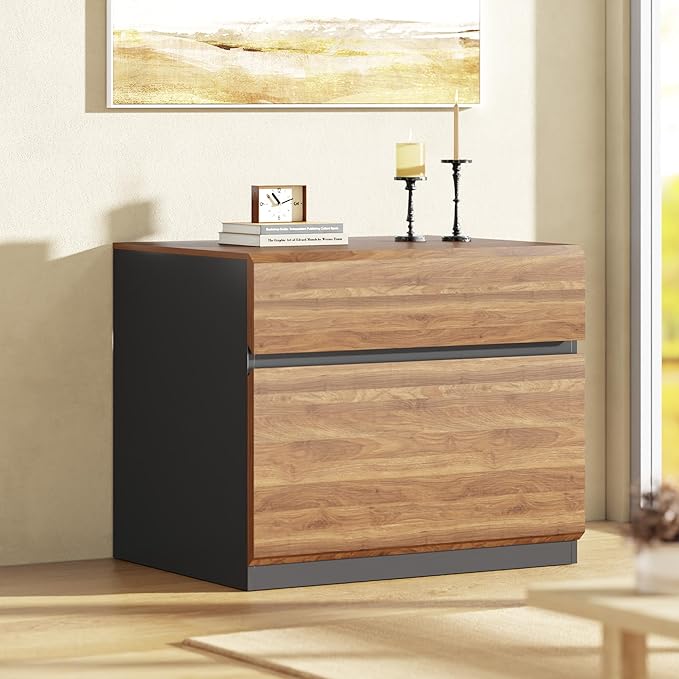 2-Drawer Lateral Wood File Cabinet with Anti-Tilt Mechanism