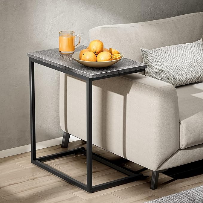 C-Shaped Sofa Side Table, 27" High