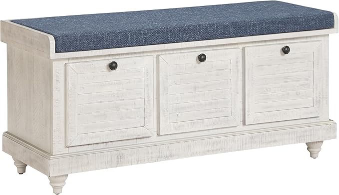 Lift-Top Storage Bench with Shutter Front