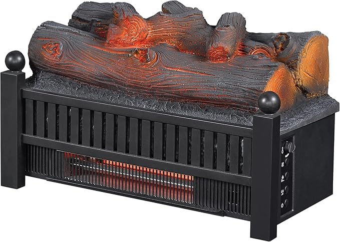 Infrared Electric Log Set Heater with Remote