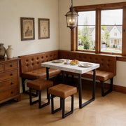 5-Piece Corner Bench Dining Table Set