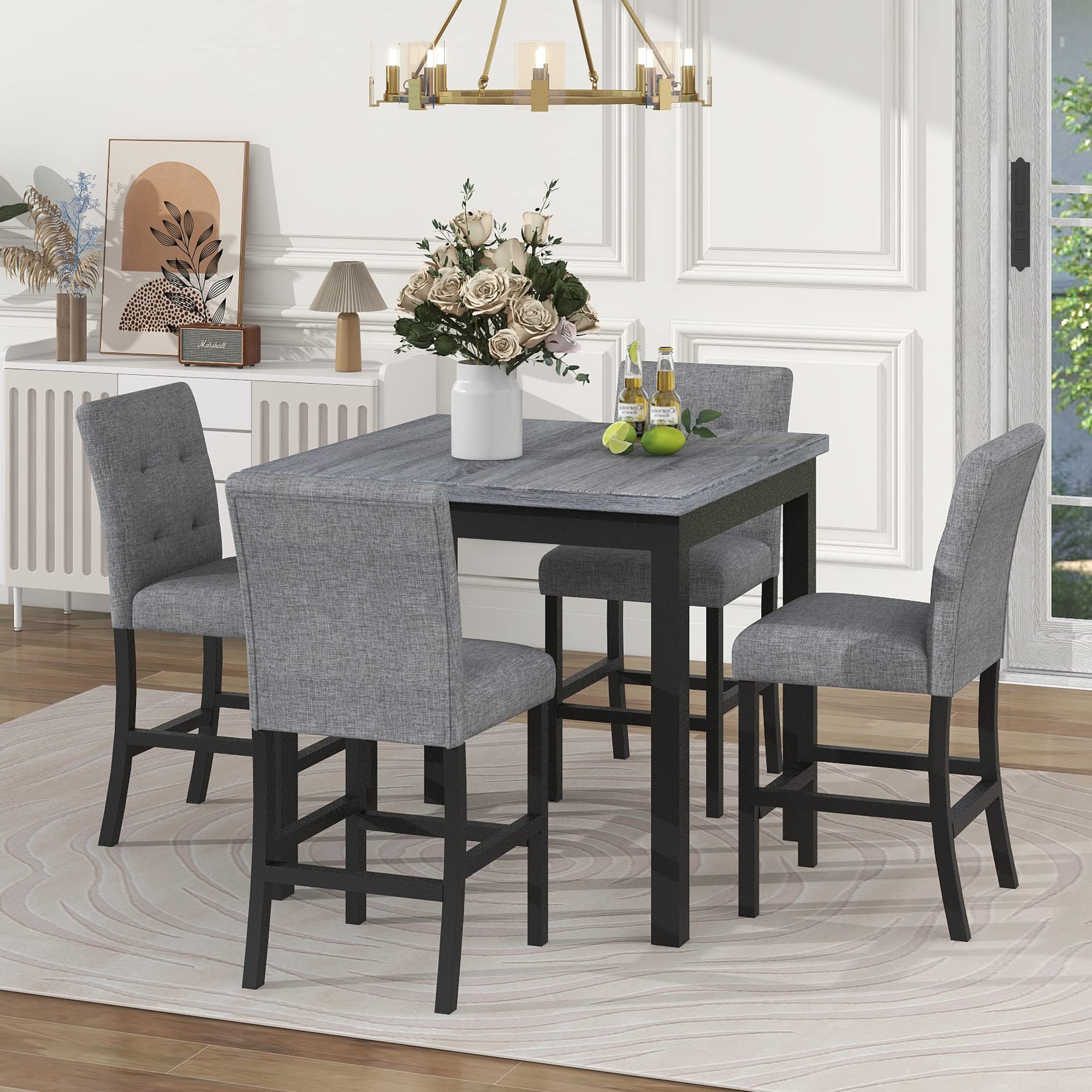 5-Piece Counter Height Dining Set