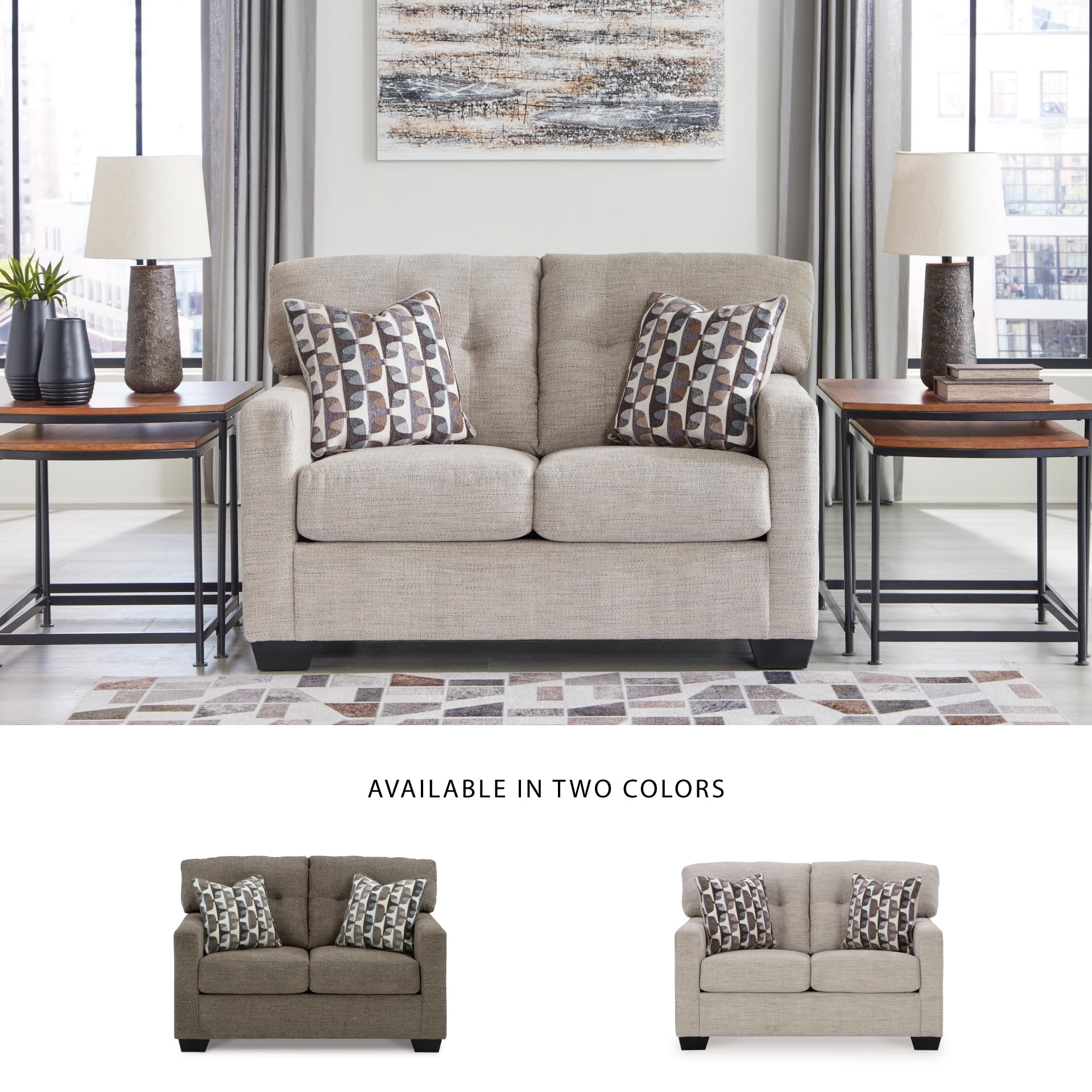 Contemporary Tufted Loveseat