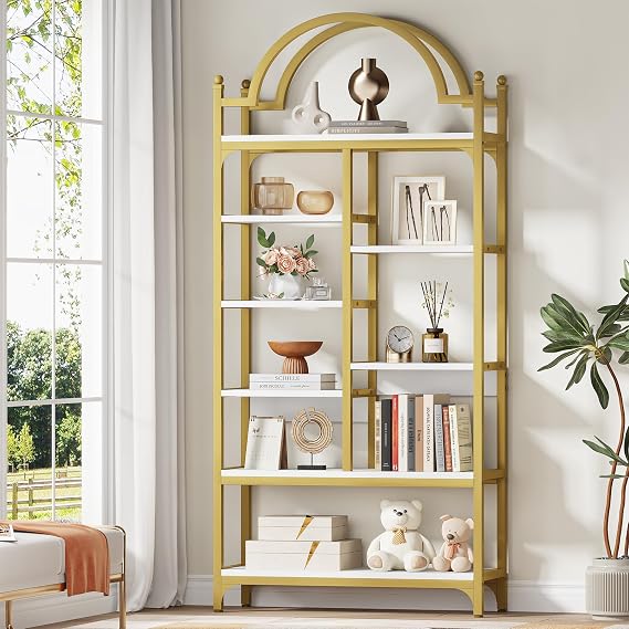 Arched Industrial Bookshelf