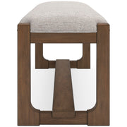 Farmhouse Upholstered Dining Bench with Foam Cushion & Hardwood Frame
