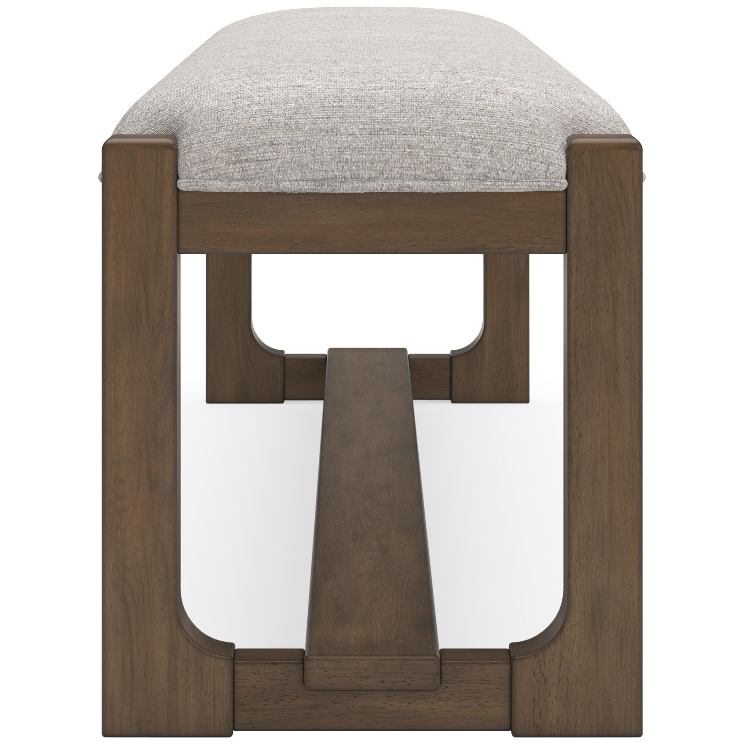 Farmhouse Upholstered Dining Bench with Foam Cushion & Hardwood Frame