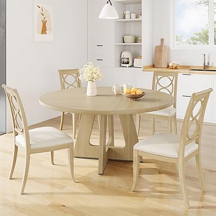 47" Round Farmhouse Dining Table