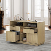 4-Drawer Fluted File Cabinet