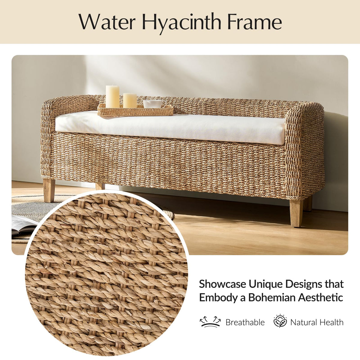 Woven Storage Bench