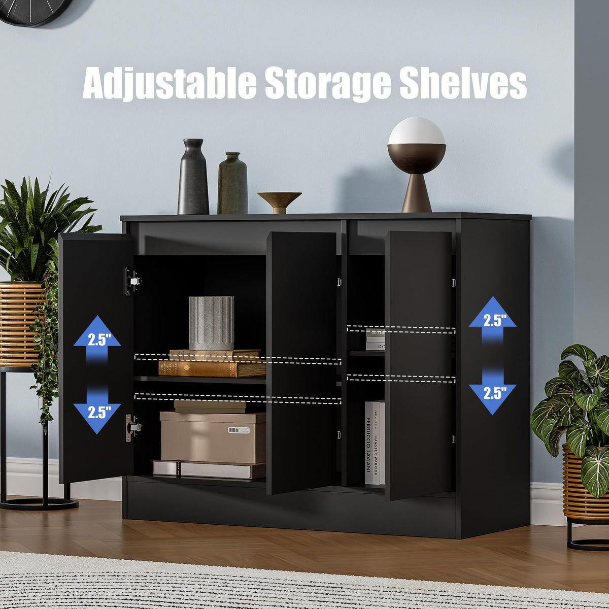 3-Door Buffet Cabinet